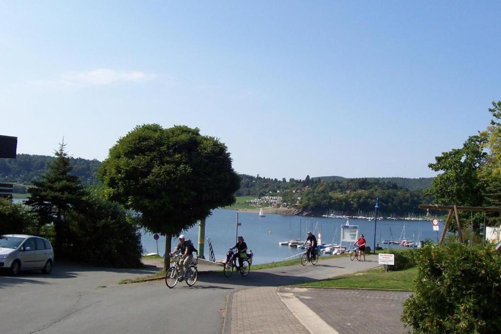 Seeblick Geniessen In Schoener Fewo Am Edersee Scheid  Bagian luar foto