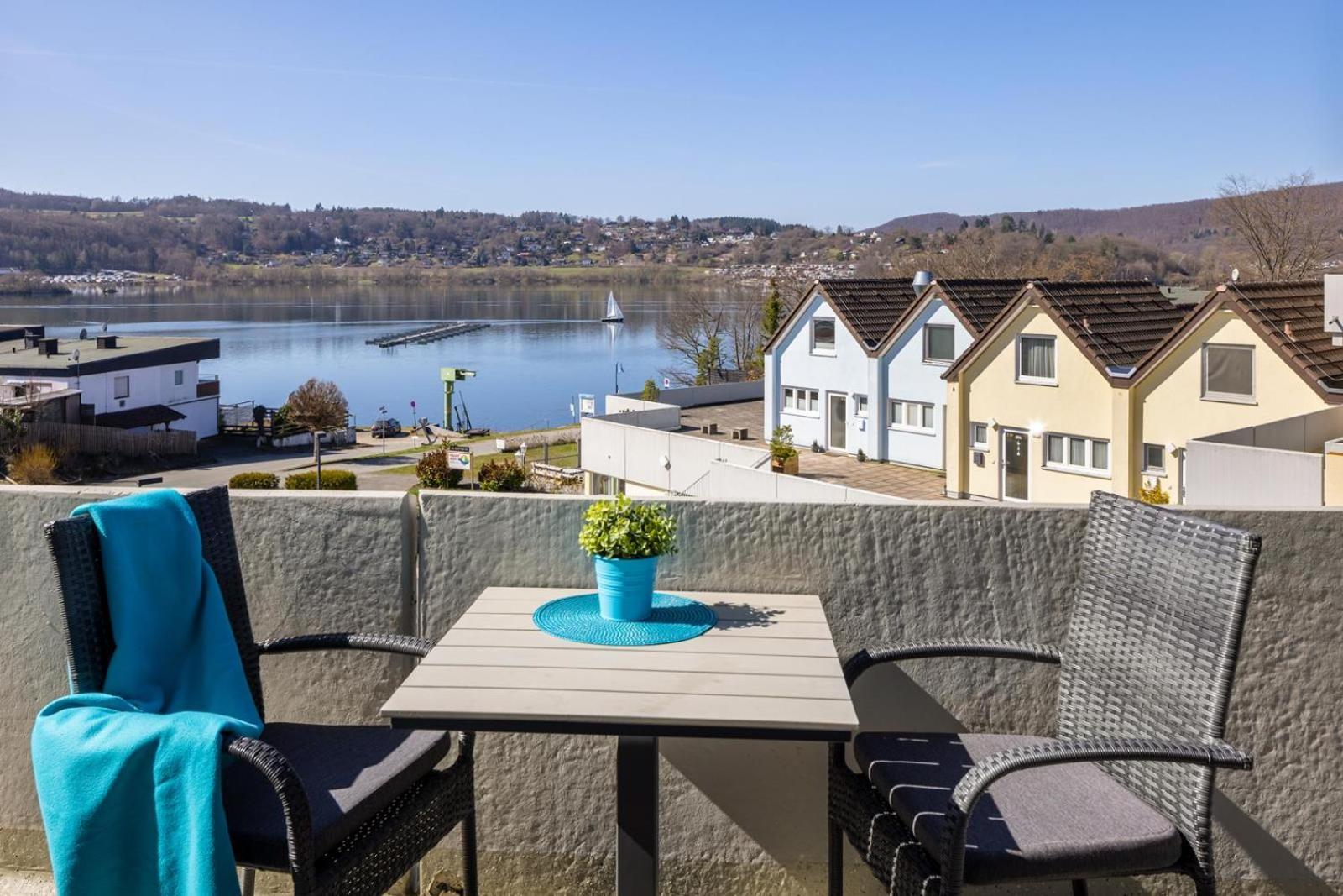 Seeblick Geniessen In Schoener Fewo Am Edersee Scheid  Bagian luar foto